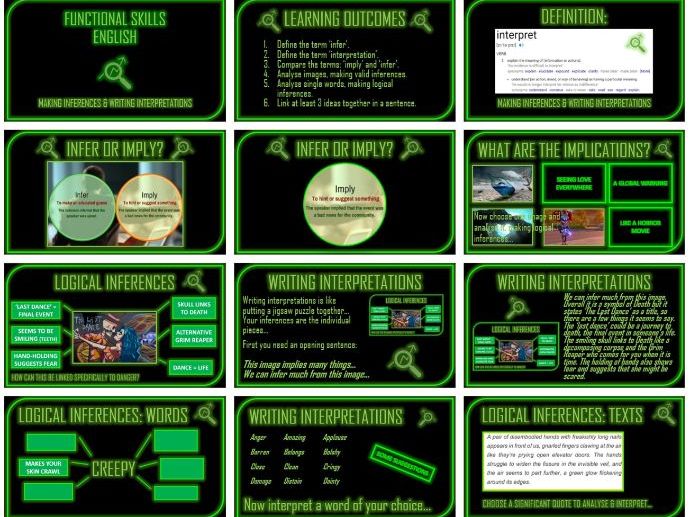 New Functional Skills English - Reading Interpretation Interactive Off & Online Session