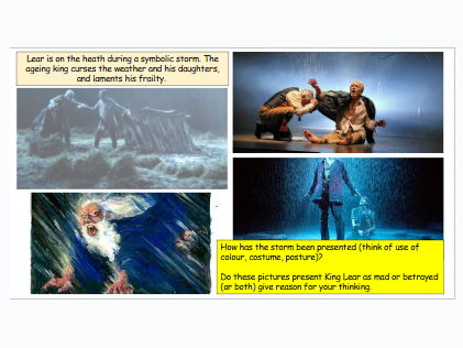 KS3 Shakespeare King Lear SOW