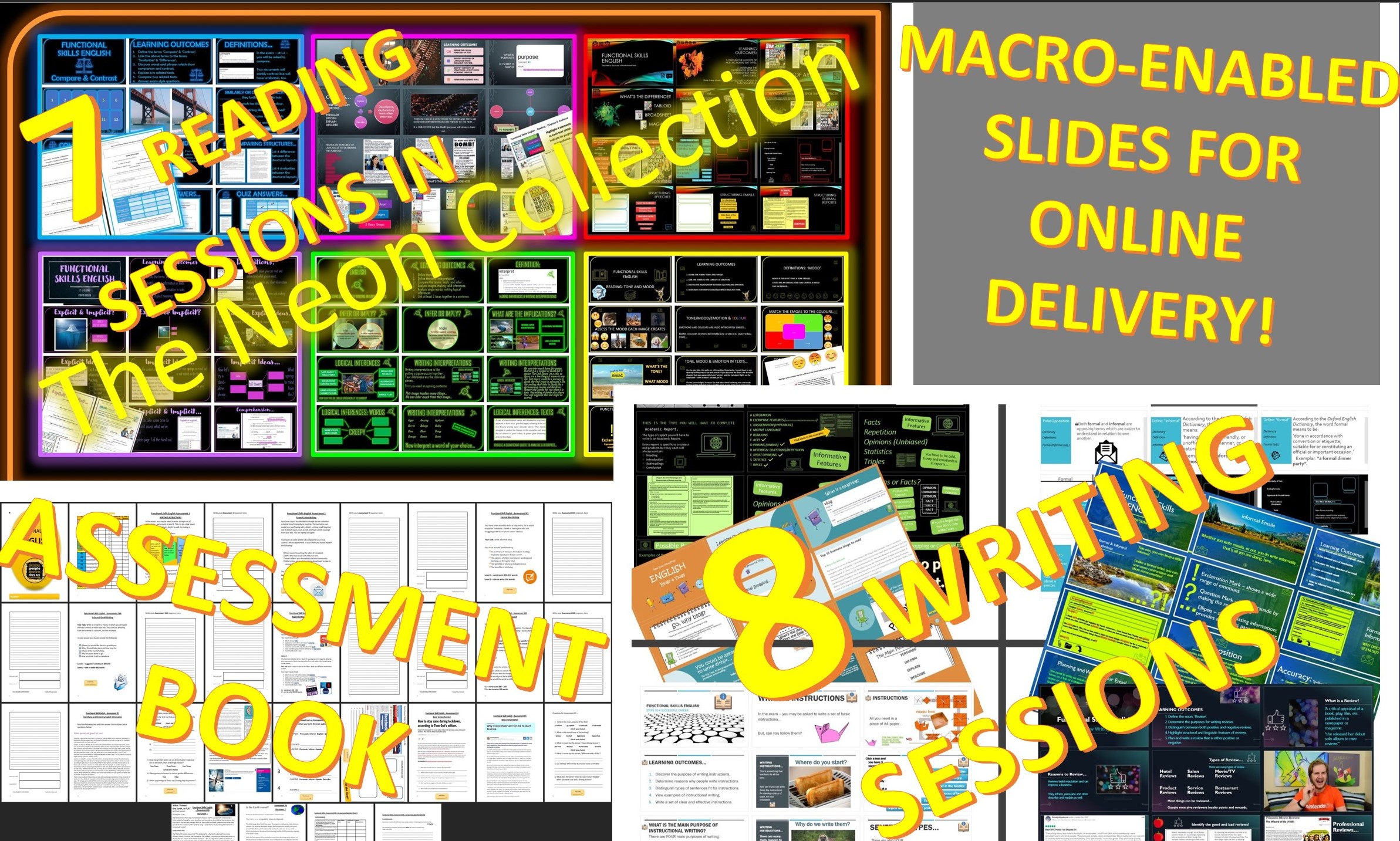 New Functional Skills English - L1 & L2 Off & Online Course Multipack (Fully Planned)