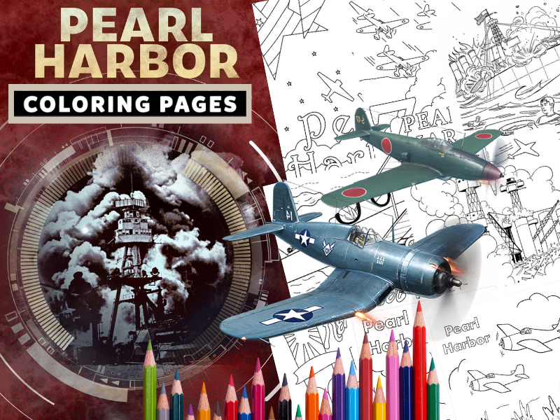 Pearl Harbor Coloring Pages – Printable History Activities for Kids